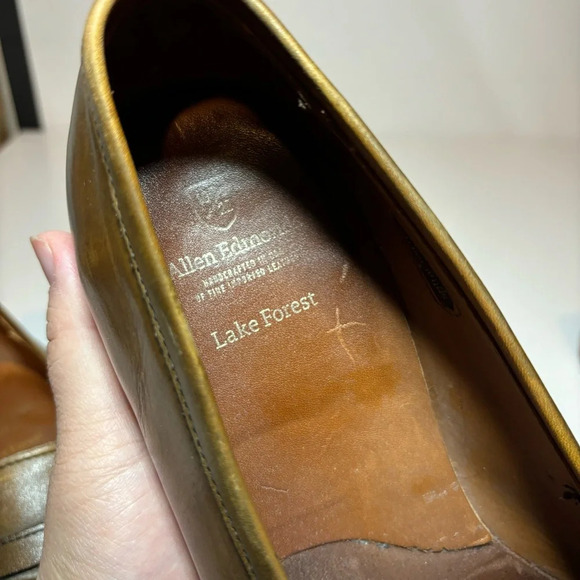 Allen Edmonds "Lake Forest" Penny Loafers 11.5 D Cordovan DISCONTINUED STYLE - Picture 7 of 9